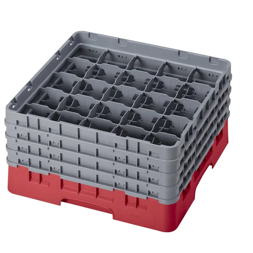 Cambro 25S800163 Camrack Glass Rack With (4) Soft Gray Extenders - 2 Cases