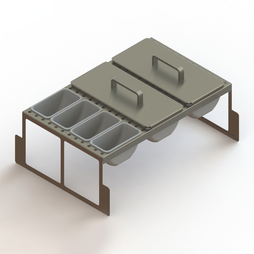 Glastender DICF-17B 12 Cup Condiment Drawer Insert