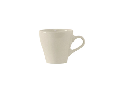 Tuxton BEF-0308 2-1/2" 3 Oz. Ceramic White/Eggshell Cappuccino Cup (2 Dozen Per Case)