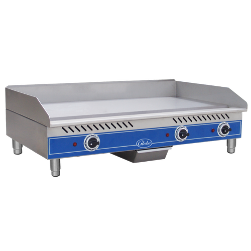 Globe GEG36 36" Stainless Steel Electric Countertop Griddle - 208/240 Volts