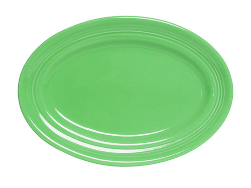 Tuxton CTH-136 Ceramic Cilantro Oval Platter (6 Each Per Case)