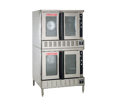 Blodgett DFG-200 DBL Liquid Propane Double-Deck Convection Oven - 60,000 BTU/Deck