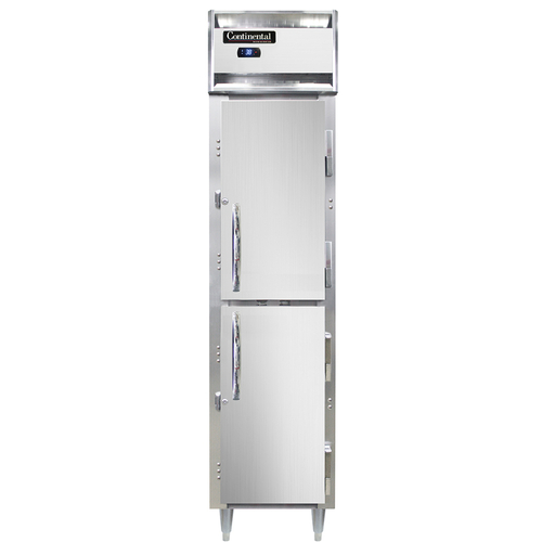 Continental Refrigerator DL1RSES-SA-HD 17.75" W One-Section Solid Door Reach-In Designer Slim Line Refrigerator
