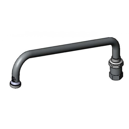 T&S Brass 082X Nozzle swivel 12" long standard stream regulator outlet