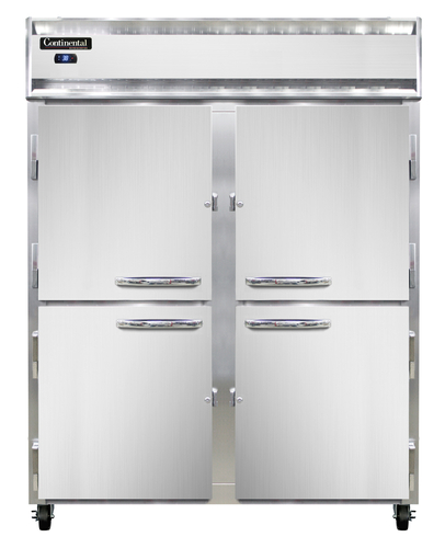 Continental Refrigerator 2RENSAHD 57" W Two-Section Solid Door Reach-In Extra-Wide Refrigerator