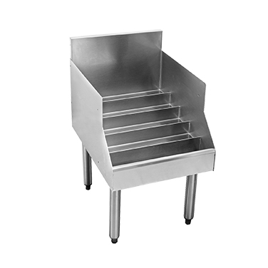 Glastender C-LD-18, 18"W x 24"D, Stainless Steel, Underbar Liquor Steps