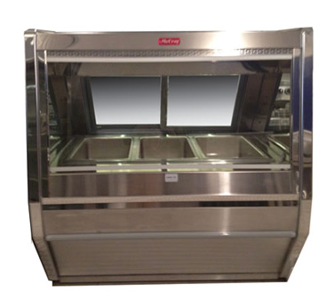 Howard McCray CHS40E-8 Hot Food Case 100-1/2"W 6 Individual Thermostatically Controlled Wells With White Exterior & Stainless Steel Interior