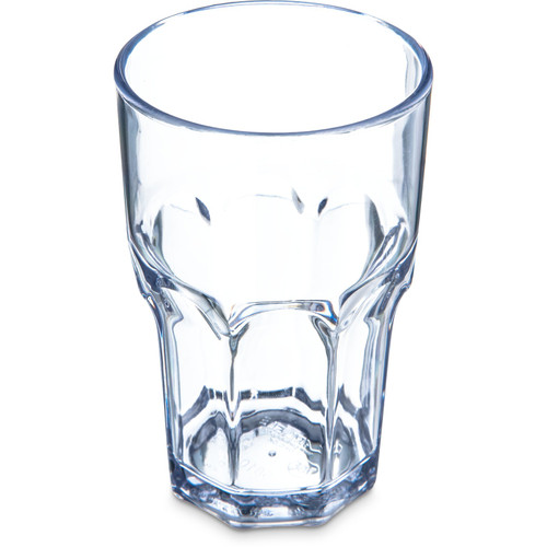 Dinex DX581007 10 Oz. Clear SAN Plastic Faceted Shape Louis Tumbler (72 Per Case)