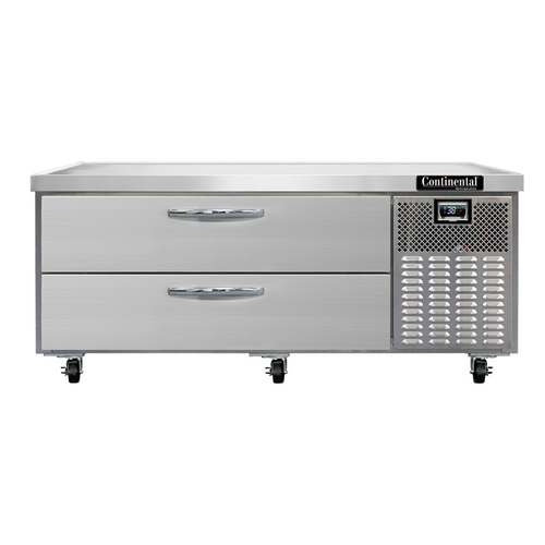 Continental Refrigerator D60GN One-Section Two Drawer Refrigerator Griddle Stand