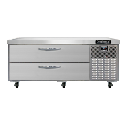 Continental Refrigerator D60GN One-Section Two Drawer Refrigerator Griddle Stand