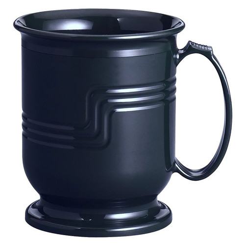 Cambro MDSM8110 8 Oz. Polypropylene Black The Shoreline Collection Mug