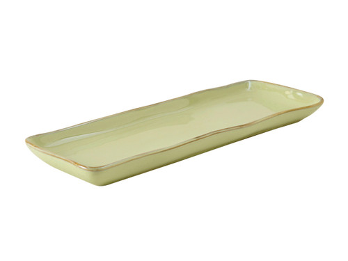 Tuxton Gas-551 Ceramic Sagebrush Rectangular Tray (1 Dozen)