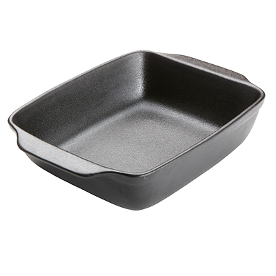American Metalcraft PBB135 104 Oz. Porcelain Black Matte Finish Rectangular Casserole