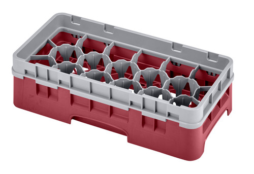 Cambro 17HS318416 Camrack Glass Rack With Soft Gray Extender - 5 Cases