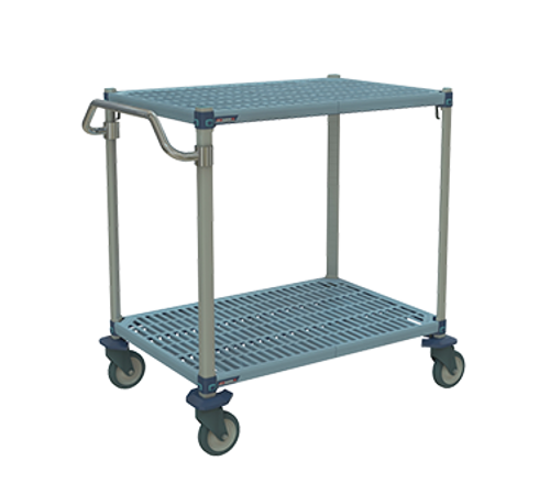 Metro MQUC2436G-25 Utility Cart Polymer Mat Shelves 24"W x 36"D x 40"H