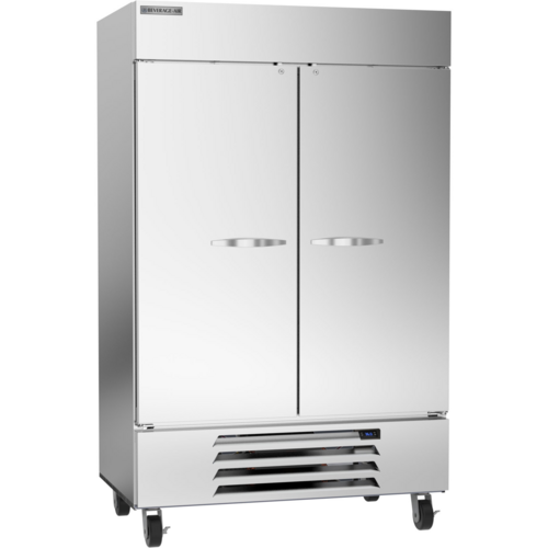 Beverage Air HBR49HC-1 52" W Two-Section Glass Door Reach-In Horizon Series Refrigerator
