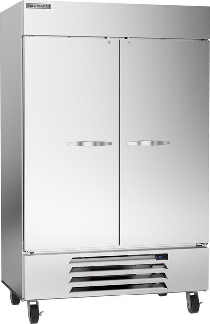 Beverage Air HBR49HC-1 52" W Two-Section Glass Door Reach-In Horizon Series Refrigerator