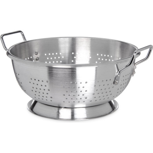 Carlisle 60279 11 Qt. Aluminum Satin Finish Colander