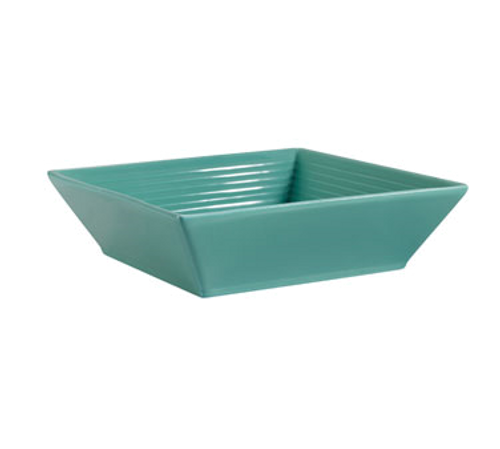CAC China TG-B6-G 15 Oz. Green Porcelain Square Tango Bowl (2 Dozen Per Case)