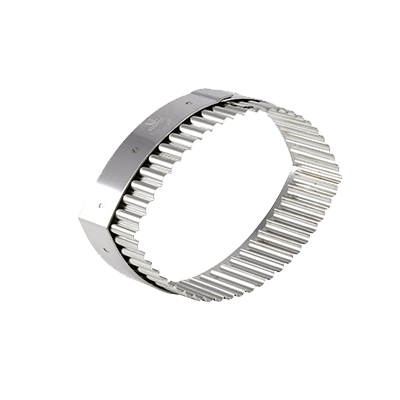 Matfer Bourgeat 150220 Pastry Cutter 6-1/4" x 1-3/8"H Oval Beveled Edges Stainless Steel