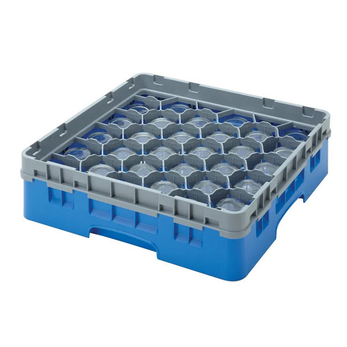 Cambro 30S318168 Camrack Glass Rack With Soft Gray Extender - 5 Cases
