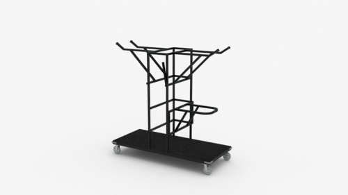 Eastern Tabletop H991T8 Hub Buffet Storage Table Cart