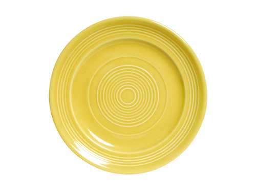 Tuxton CSA-090 9" Ceramic Saffron Round Plate (2 Dozen Per Case)