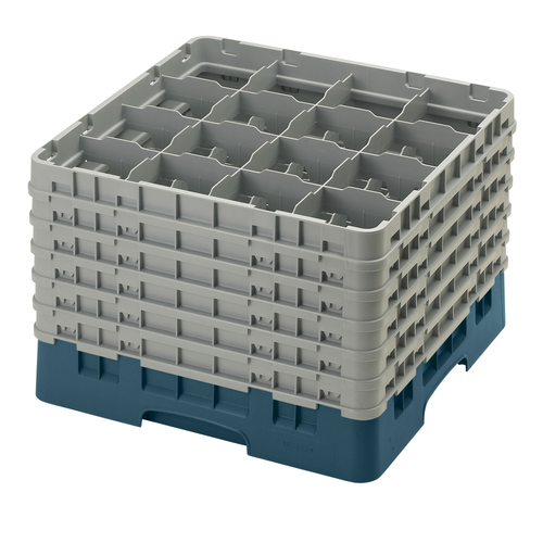 Cambro 16S1214414 Camrack Glass Rack With (6) Soft Gray Extenders - 2 Cases