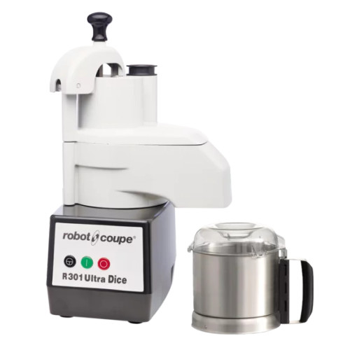 Robot Coupe R301UDICE 3.7 L. Stainless Steel Bowl D Series Combination Food Processor - 120 Volts, 2 HP