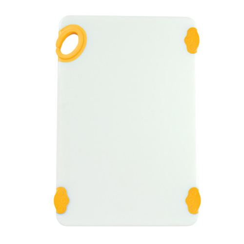 Winco CBN-1218YL 12" x 18" x 1/2" Co-Polymer Cutting Board