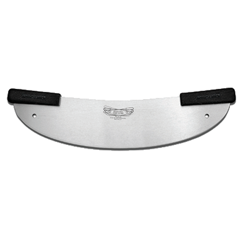 Dexter 18053 20" High Carbon Steel Rock 'N Roll Pizza Rocker Polypropylene Handle Grips