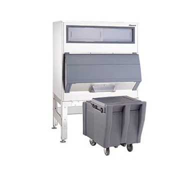 Follett LLC DEV500SG-30-ICS125 Ice-DevIce 460 Lbs. Stainless Steel Ice Bin with Cambro ICS125L Cart and Front Chute
