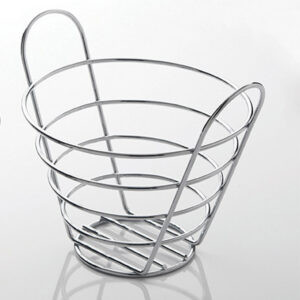 American Metalcraft WBC705 7" Plastic Clear Round Basket