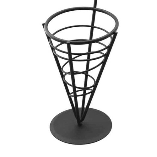 American Metalcraft FFB59 5" Iron Black Cone Ironworks French Fry Basket