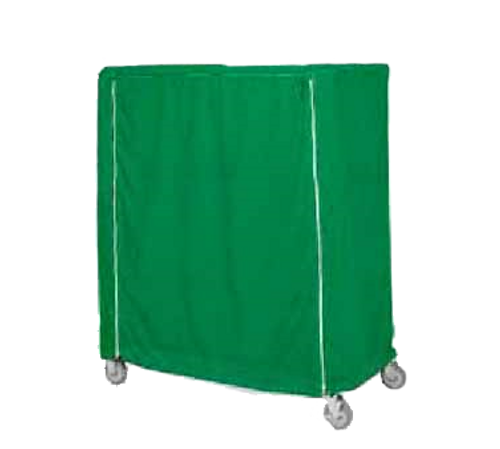 Metro 21X60X62Uc Metro Cart Cover 60"W Uncoated Knitted Polyester With Pvc Zipper White