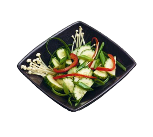 Bon Chef 9110PWHT White Square Salad Bowl