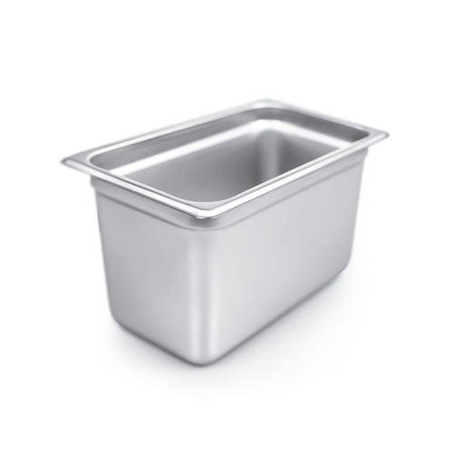 CAC China STPQ-S25-6 0.25 Size 6" 25 Ga. Stainless Steel Standard Solid Steam Pan (24 Each Per Case)
