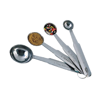 American Metalcraft MSSR74 Stainless Steel Measuring Spoon Set