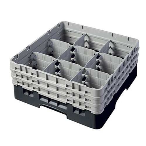 Cambro 9S638110 Camrack Glass Rack With (3) Soft Gray Extenders