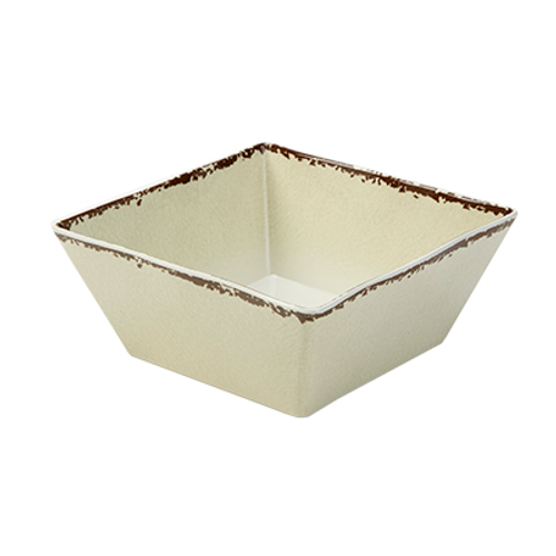 American Metalcraft AWMSQ94 125 Oz. Plastic White Square Serving Bowl