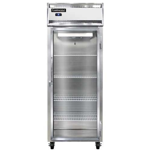 Continental Refrigerator 1RESNSSGD 28.5" W One-Section Glass Door Reach-In Extra-Wide Refrigerator