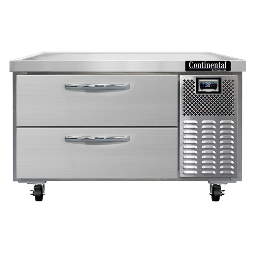 Continental Refrigerator D36GN One-Section Two Drawer Refrigerator Griddle Stand