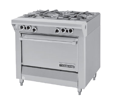 Garland MST44R-E-NG 34" Natural Gas Heavy Duty Range - 180,000 BTU