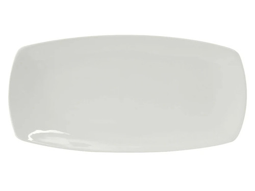Tuxton BPH-161H Porcelain Porcelain White Rectangular Plate (1 Dozen)
