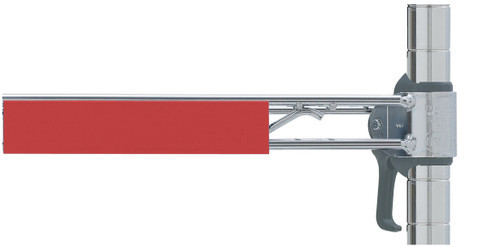 Metro CSM6-R Super Erecta Shelf Marker 6" x 1-1/4" Snaps Over Edge of Wire Shelves Red