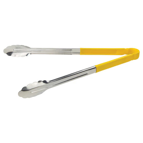Winco UT-16HP-Y 16" Stainless Steel Utility Tongs