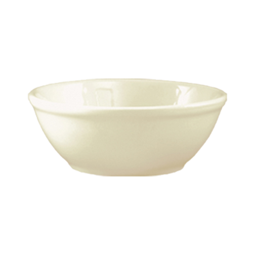 CAC China FR-24 5.25" Dia. 10 Oz. European White Ceramic Round Franklin Nappie (3 Dozen Per Case)