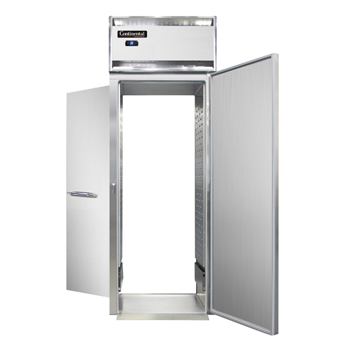 Continental Refrigerator D1RINSART-E 35.25" W One-Section Solid Door Roll-Thru Designer Line Extra-High Refrigerator