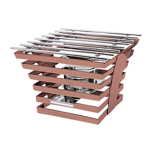 Eastern Tabletop 1710CP 10"W x 10"D x 6-1/2"H Copper Stainless Steel Escalate Riser