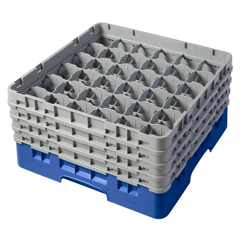 Cambro 36S800168 Camrack Glass Rack With (4) Soft Gray Extenders - 2 Cases